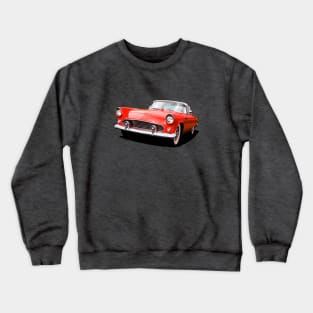 1956 Ford Thunderbird in red Crewneck Sweatshirt